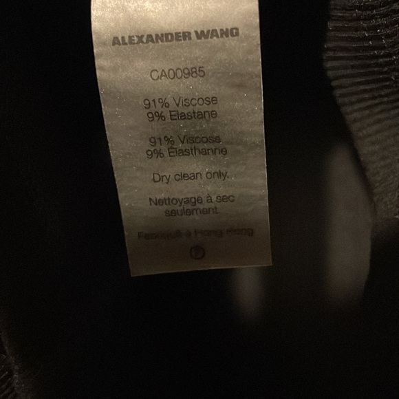 Alexander Wang T Black ribbed black cutout dress small NWT - Picture 10 of 10